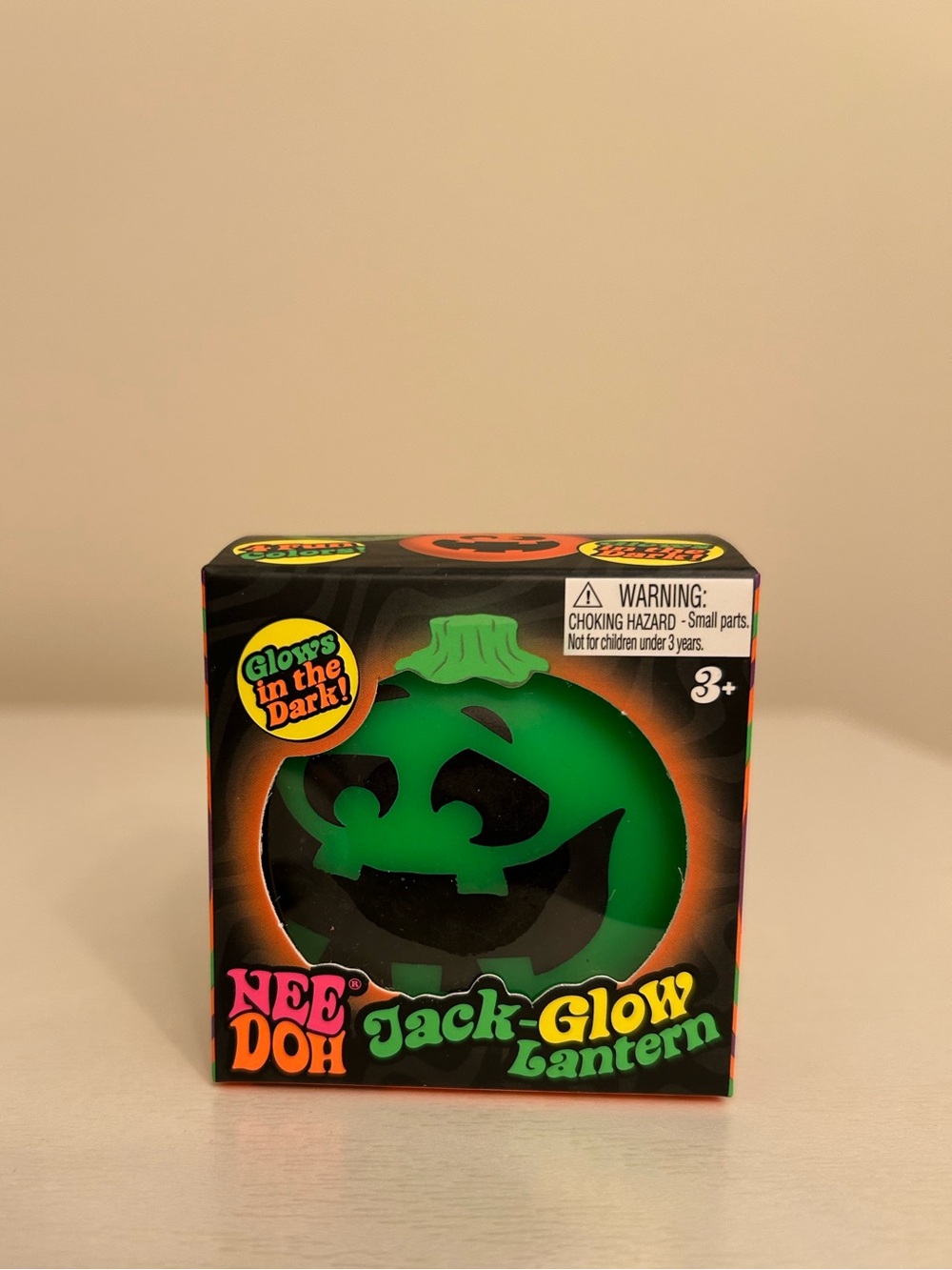 🎃 NEW NeeDoh Jack-Glow Lantern – Green Glow in the Dark Halloween 2026 NIB